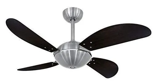 Ventilador De Teto Volare Escovado Fly Office Tabaco  Volare Volare  Escovado