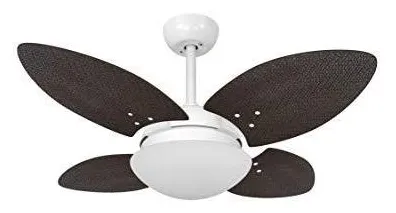 Ventilador De Teto  4 Pás Volare Premium Vr28 Mini Petalo Palmae Tabaco  Volare Volare   Pequeno