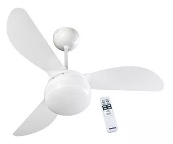 Ventilador de Teto com Controle Remoto Ventisol Fênix 96 cm 3 Pás 3 Velocidades