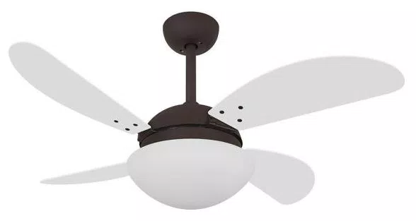 Ventilador De Teto Volare Marrom Corten 4 Pás  -