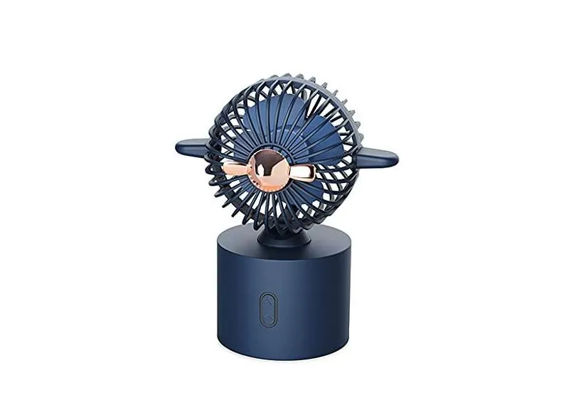 Dft Ventilador portátil USB portátil mini ventilador de mesa pequeno pessoal com forte fluxo de ar para aeronaves com pequeno ventilador pequeno