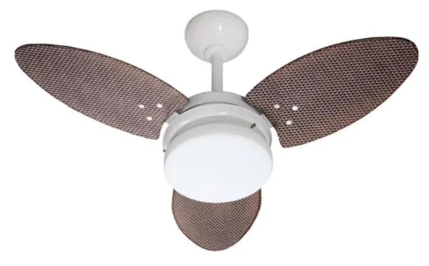 Ventilador Ventura  Rattan  3 Pás Tabaco