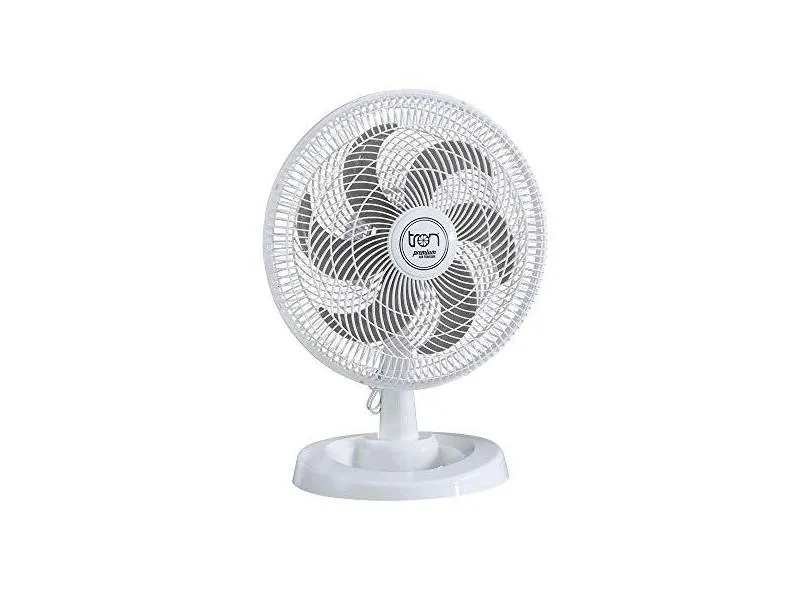 Tron Oscilante Premium Ventilador de Mesa, 140W, /Prata, 50 cm, 1 Unidade