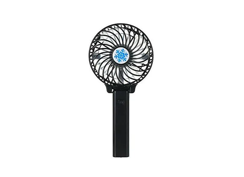 KKmoon Ventilador portátil com bateria de lítio recarregável Ventilador de ar condicionado dobrável Ventilador de ar condicionado dobrável Mini ventilador portátil operado para casa ao ar livre (pret