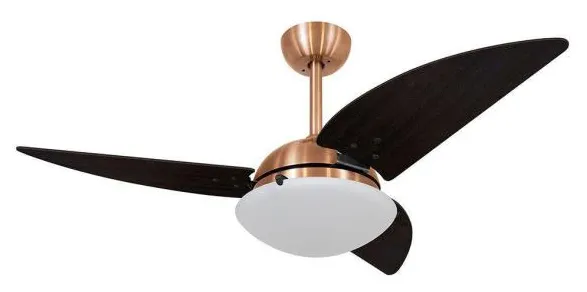 Ventilador De Teto Volare Cobre Vd300 Class 3 Pás - 