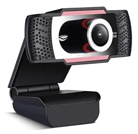 WebCam C3Tech WB-100BK Full HD 1080P  - Com microfone embutido com Redução de Ruído Foco de 50mm Taxas de quadro até 30FPS Sensor CMOS Driver Plug in Play