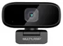 Webcam Full HD 1080P Foco Automático Rotação 360 Microfone USB 2.0  Multilaser - WC052