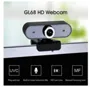 GL68 HD Webcam Video Chat Recording Web câmara USB câmera com HD Mic para o computador desktop portátil Curso Online Estudar Videoconferência Webcam Black 1 - 480P