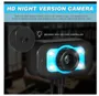 HD Webcam USB desktop Laptop Camera Mini Plug and Play Vídeo Chamada Camera computador com Mic versão da noite LED flexível rotativo stander 