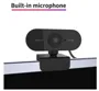 Webcam 1080p Full HD cmos Webcam alta Microfone Noise Reducer Auto Correção USB 360 graus Base giratória