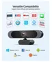 Webcam com microfone, 2021 DEPSTECH 1080P HD Webcam USB Computer Web Camera com Capa de Privacidade e Tripé, Plug and Play, Streaming Webcam para Desktop PC Video Conferencing, Teaching and Gaming