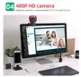 480P Notebook Laptop Computador Desktop USB Web Camera Webcam para Conferências Online Reunião