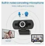 Webcam com Microfone Full Hd 1080p PC Computador com Microfone Com acompanha tripé