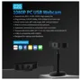 C20 Web Camera 1080P Webcam Plug-in USB pc Web Camera H.264 Wide Angle rotação de 360 graus on-line Ensino Estudar Video Camera Com dupla Mics Para Notebook Laptop monitor 