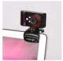 Hxsj USB2.0 16MP Pixel 180 Graus Rotatable HD Webcam Video Digital Clip-on Web Camera com microfone Mic 3 LED para Skype pc laptop desktop TV Brown