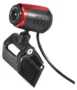 USB Webcam 480P Web Cam Clip-on Digital Web Camera com microfone para Laptop pc Computer Black & Red