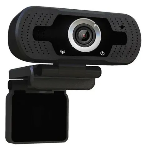 Webcam HD 1080P USB Streaming Webcam com microfones embutidos com foco automático