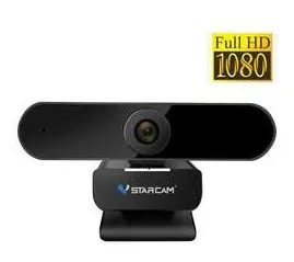 Webcam Full HD 1080P VStarcam Auto foco Visão 360 Com Microfone Alta definição Envio Imediato