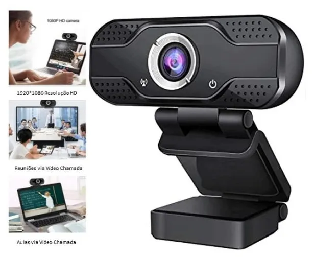 Webcam Full Hd 1080p Usb Câmera Alta Resolução