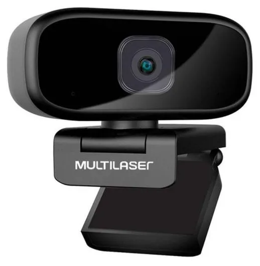 Webcam Full Hd 1080p Auto Focus Rotacao 360 Mic Usb  Wc052 Multilaser