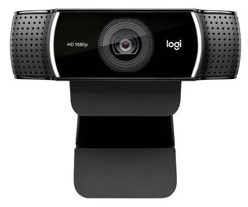 Logitech-webcam c922 pro com autofoco, faz vídeos, 1080p, full hd, com tripé