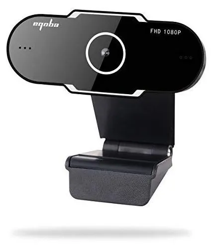 Webcam Full HD 1080p USB 2.0, com Microfone Embutido