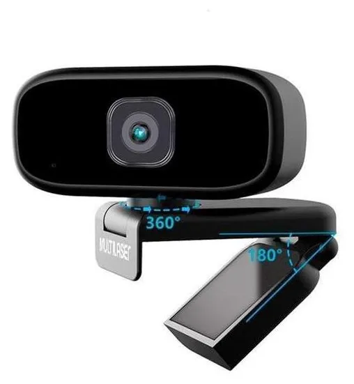 Webcam Full Hd 1080P Focus 360 Mic  Wc052 Multilaser