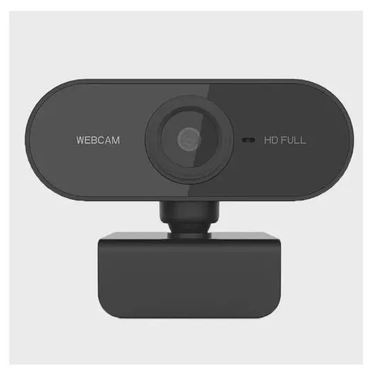 Webcam FullHD 1080P USB 360 Graus com microfone e redução de ruído