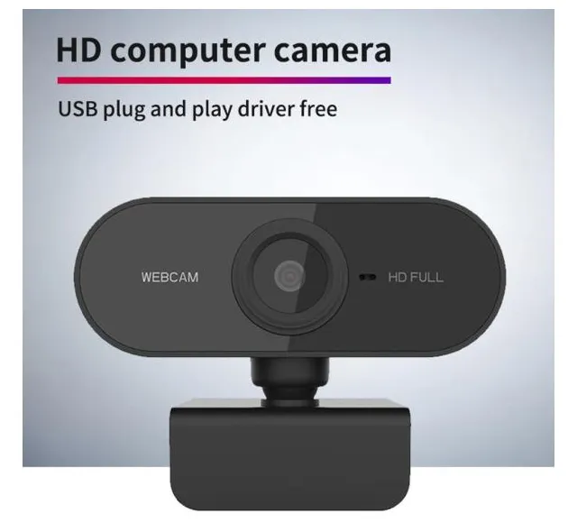 Webcam 1080p com microfone para computadores., câmera para pc articulada para lives, transmissões de