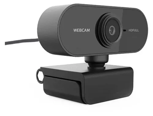 Webcam Video Full HD 1080P USB P2 com Microfone Embutido