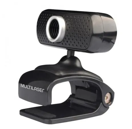 Webcam Multilaser 480p, USB, com Microfone Integrado e Sensor CMOS - WC051