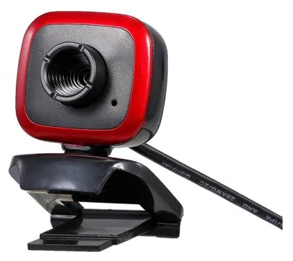 HD Webcam 480P 5MP pc 30fps HD Web Câmera USB High-Definition Cam Video Call com microfone USB Plug & Play para Laptop Computador de mesa Red Black & Red