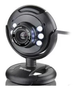 Câmera Web Cam Com Microfone Visão Noturna e Botão Snap Shot Para Computador 16Mp Plug Play 