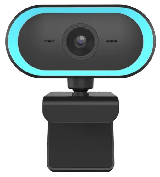 2K HD Webcam Built-in Mic com Tampa de Privacidade, Web Cam de Streaming, para Vídeo Conferência, ensino, Jogos